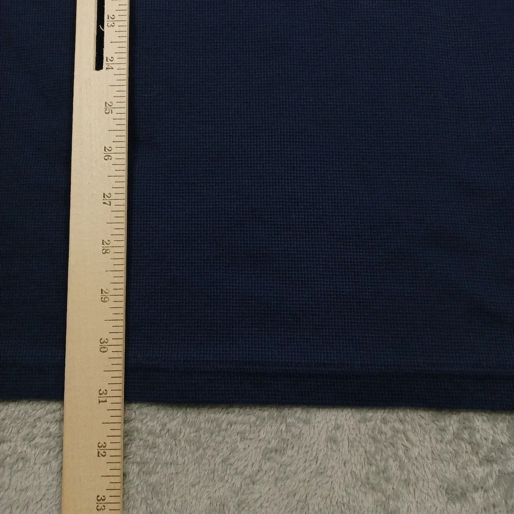 LL Bean Shirt Mens XXLT Blue Henley Pullover Outdoor Casual